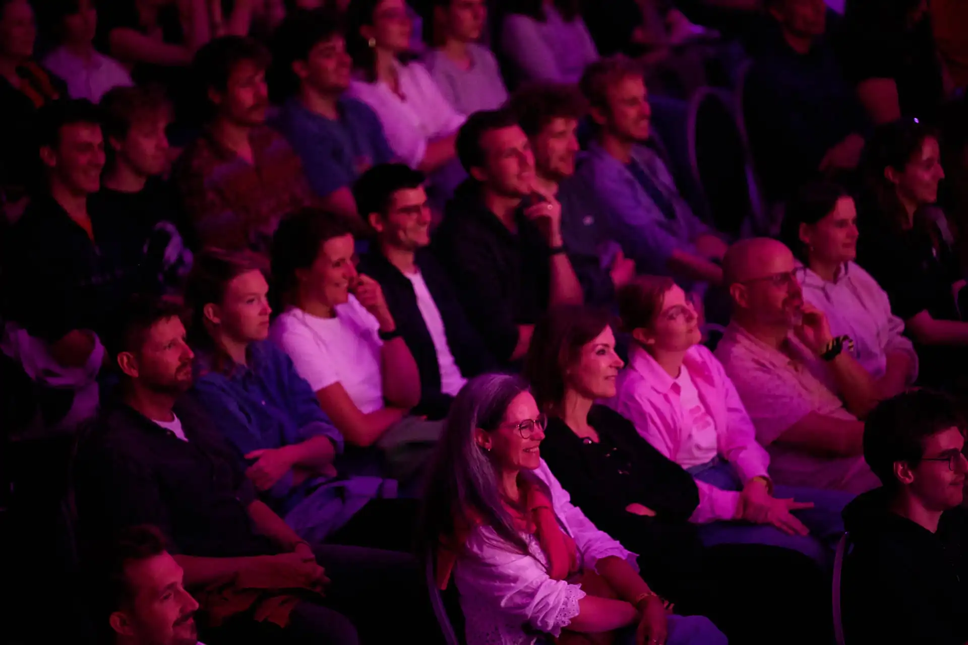 The audience at bump